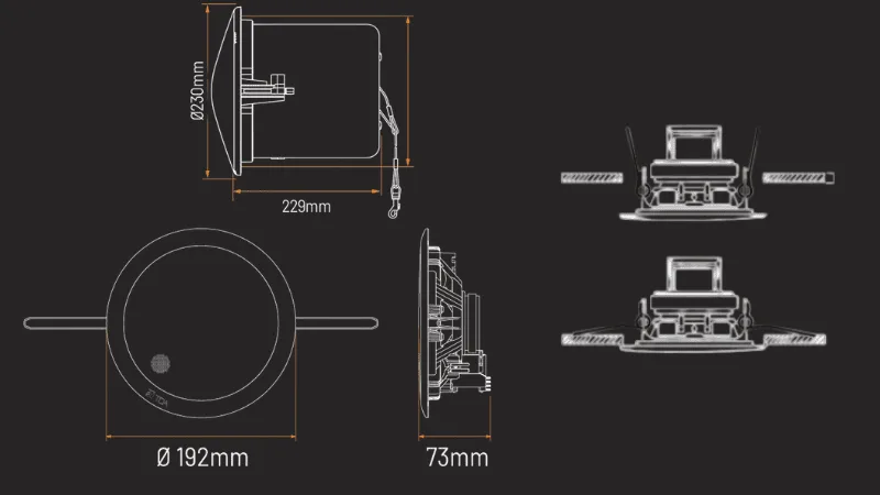 Nắm rõ thông số kích thước của loa âm trần để lựa chọn và lắp đặt